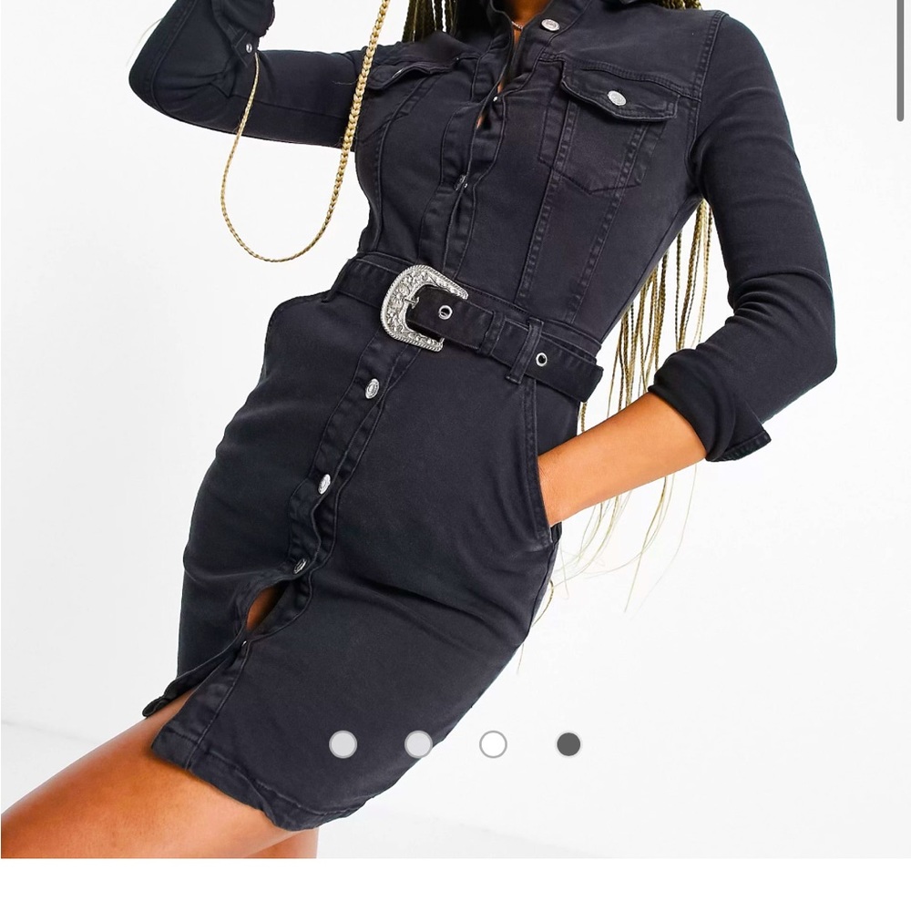 ASOS Denim Mini Dress Western